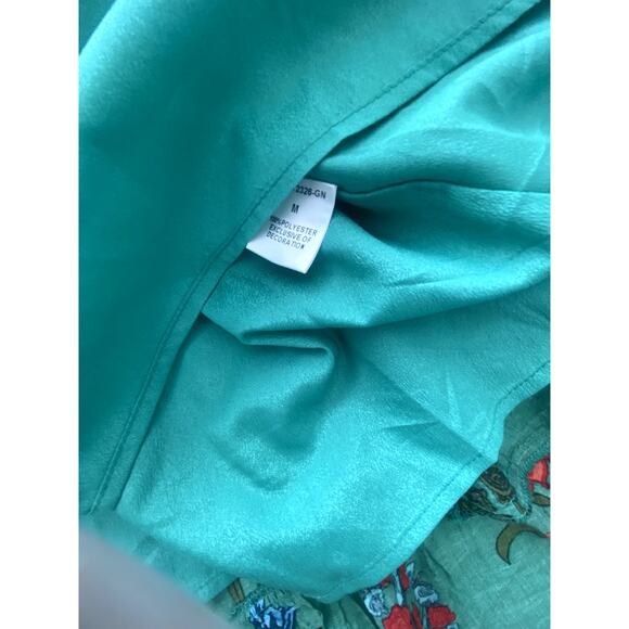 Womens NWOT THML Green Floral Midi/Maxi Dress Size Medium - Picture 8 of 9